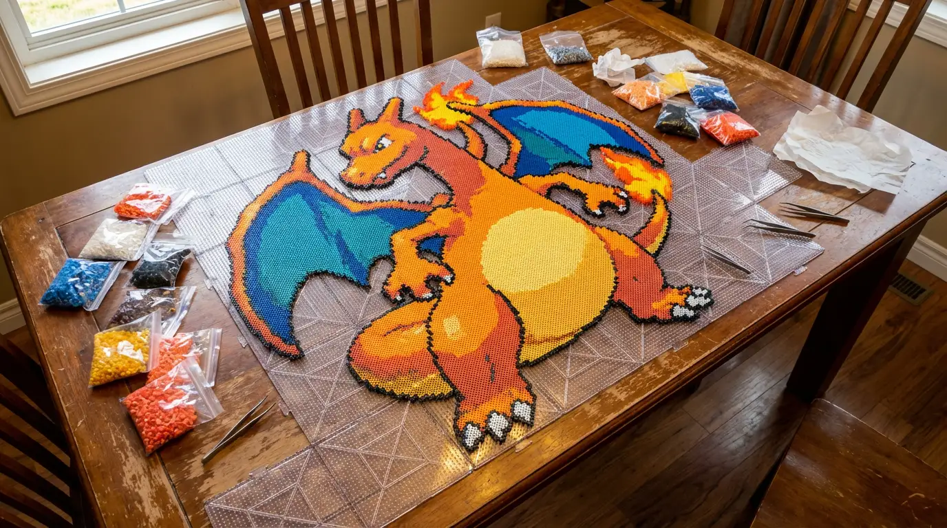 5 Giant Pokemon Perler Bead Masterpieces That Will Destroy Your Free Time