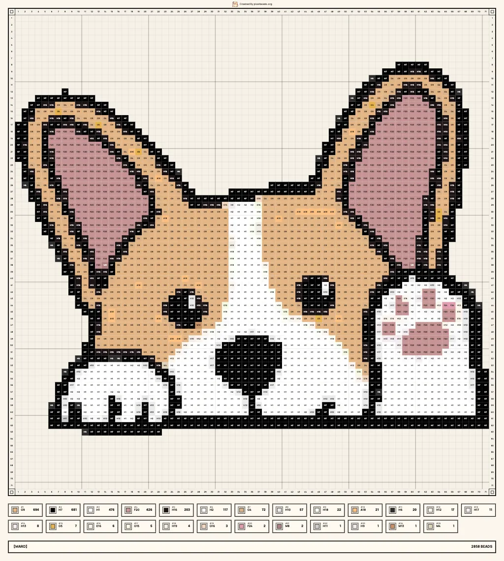 Easy Dog Perler Bead Pattern